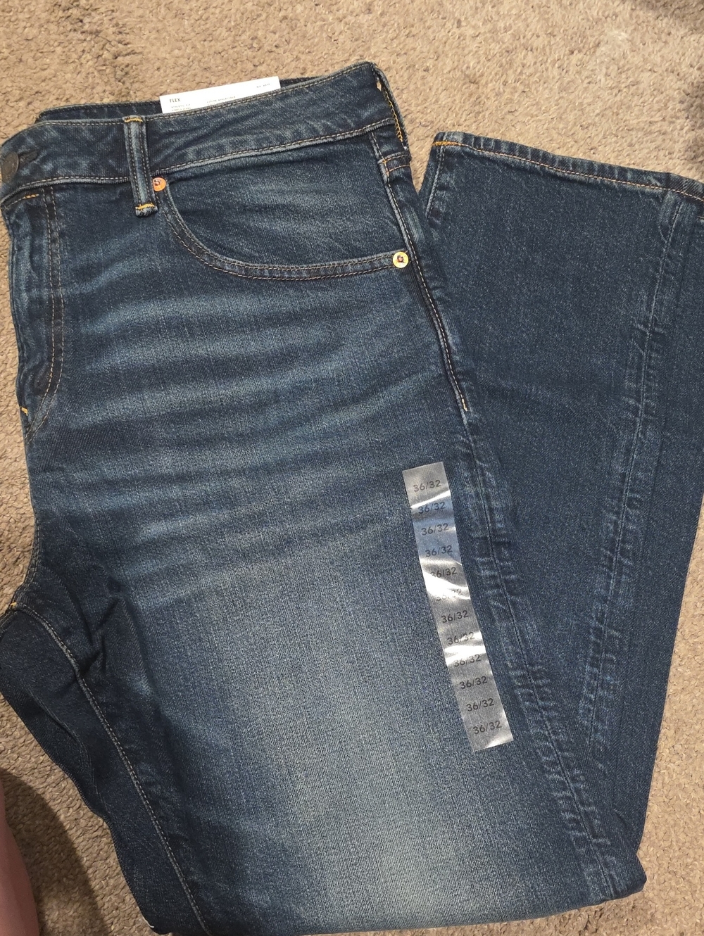 American Eagle Outfitters Men's Medium Blue Athletic Fit FLEX Jeans - Picture 5 of 7